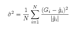 sigma square estimator